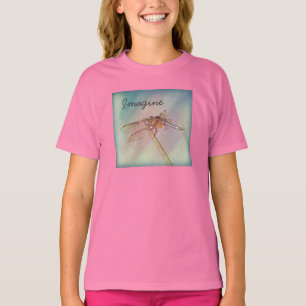 Custom Inspirational Pastel Dragonfly T-Shirt