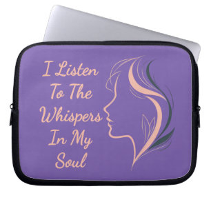 Custom Inspirational Purple  Laptop Sleeve