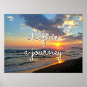 Custom Inspirational Quote Personalized Photo Poster (Front)