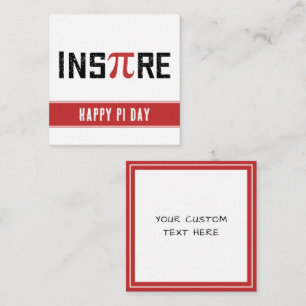 Custom InsPire Pi day   Happy Pi day Card
