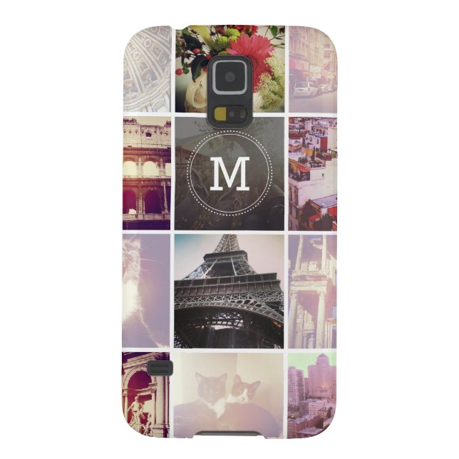 Custom Instagram 12 Photo Galaxy S5 Case (Back)
