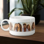 Custom Instagram 8 Photo Collage Bowl<br><div class="desc">You can use square photos for this design. Use 8 square pictures to create a unique and personal gift. Or you can keep the hipster puppy and make a trendy keepsake. If you need to adjust the pictures,  click on the customize tool to make changes.</div>