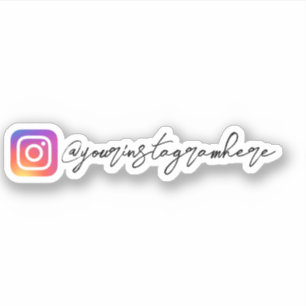 Custom Instagram Calligraphy Sticker