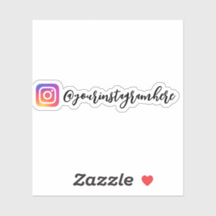 Custom Instagram Calligraphy Sticker