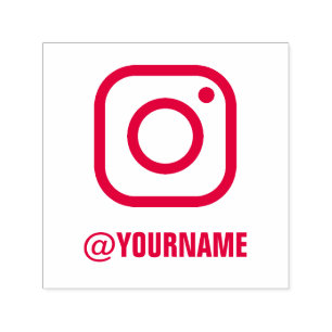Custom Instagram Name, Follow me on Instagram Self-inking Stamp