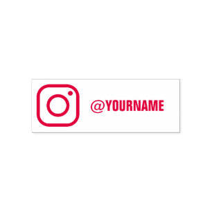 Custom Instagram Name, Follow me on Instagram Self-inking Stamp