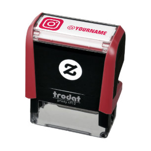 Custom Instagram Name, Follow me on Instagram Self-inking Stamp