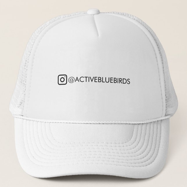 Custom Instagram Name Trucker Hat (Front)