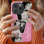 Custom Instagram Photo Collage Personalized Name iPhone 11 Case<br><div class="desc">Custom Instagram Photo Collage Pink Personalized iPhone 11 Case. This trendy modern design features a place for 4 square instagram style photos. Add your name or text to further personalize this custom DIY design and choose your own background colour.</div>