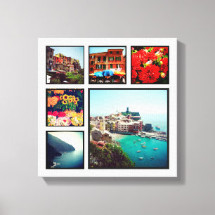 Custom Instagram Photo Collage Wrapped Canvas Art