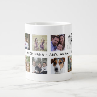 Custom Instagram Photos 12 Photos Collage Large Coffee Mug