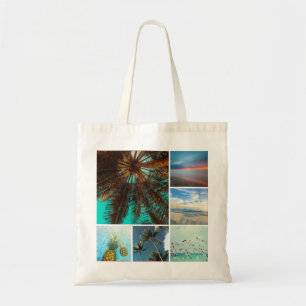 Custom Instagram Photos 6 Photo Collage Tote Bag