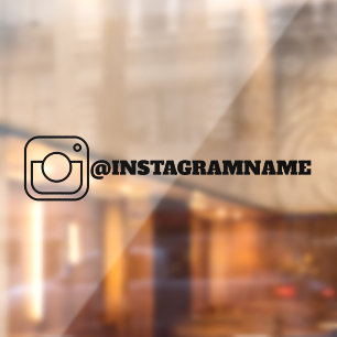 Custom Instagram Social Media Car Window Sticker