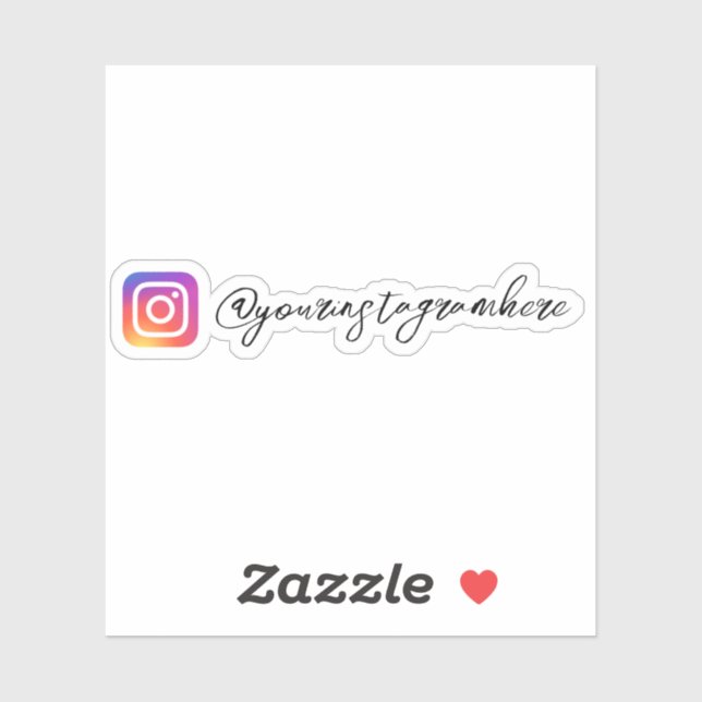 Custom Instagram Social Media Sticker (Sheet)