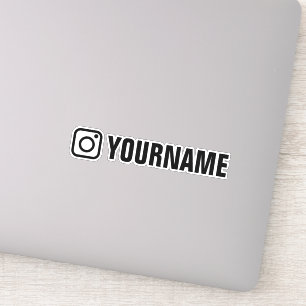 Custom instagram symbol icon vinyl stickers