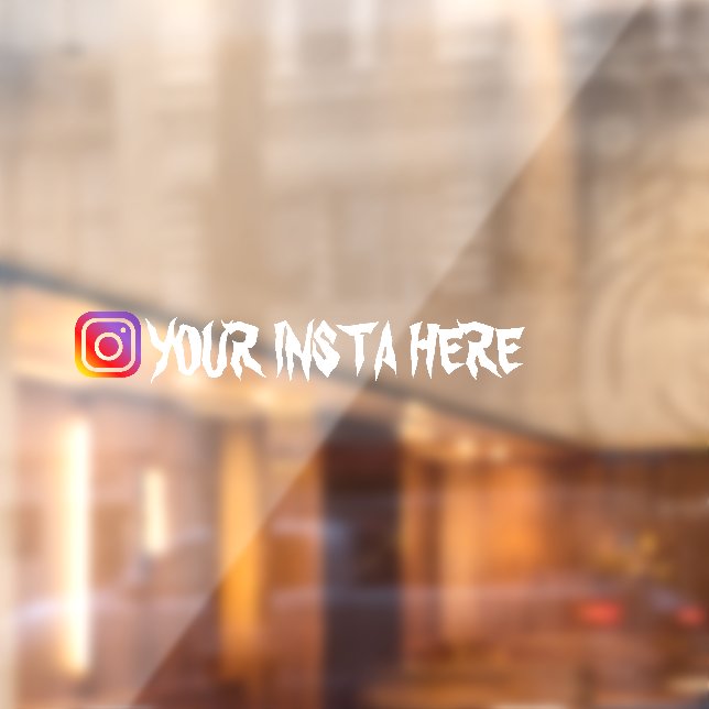 Custom Instagram Username Goth window car decal  (Sheet 2)