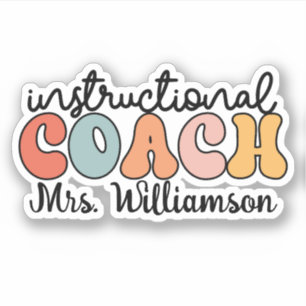 Custom Instructional Coach Educational Coach Retro