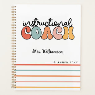 Custom Instructional Coach Educational Coach Retro Planner