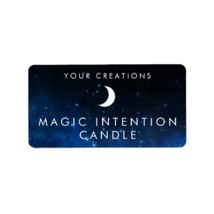 Custom Intention Candle Sticker Labels
