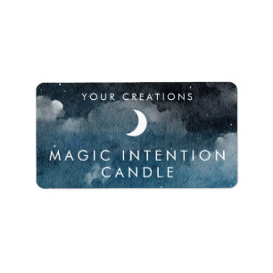 Custom Intention Candle Sticker Labels