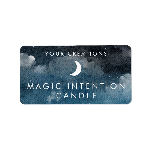 Custom Intention Candle Sticker Labels (Front)