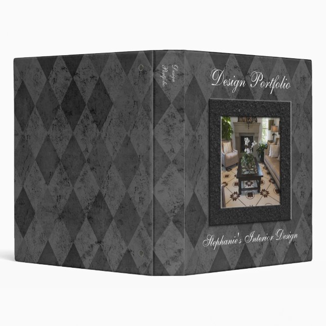 Custom Interior Design or Fashion Portfolio Binder (Background)