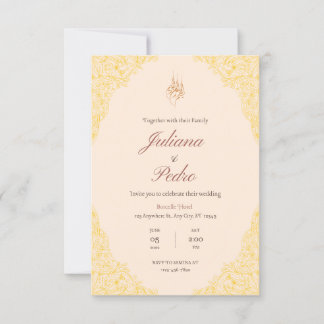 custom invitations and announcements wedding Card