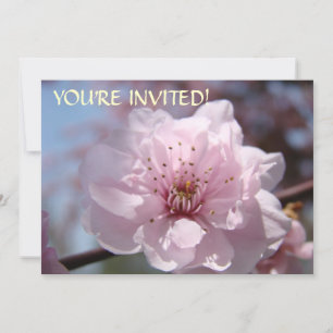 Custom Invitations You're Invited! Pink Blossoms