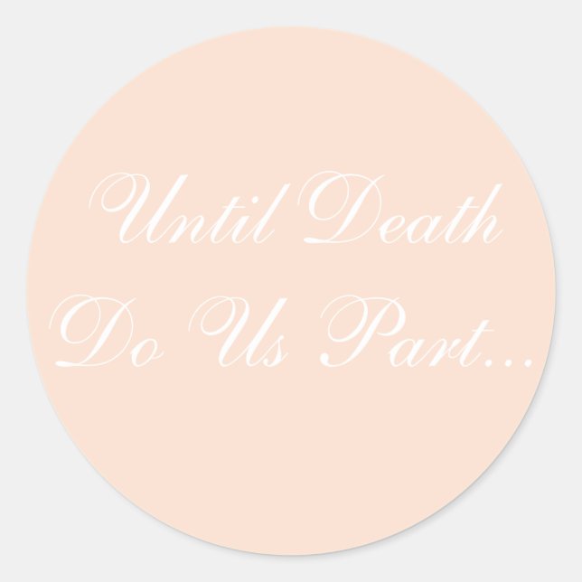 Custom Invite Linen Classic Round Sticker (Front)