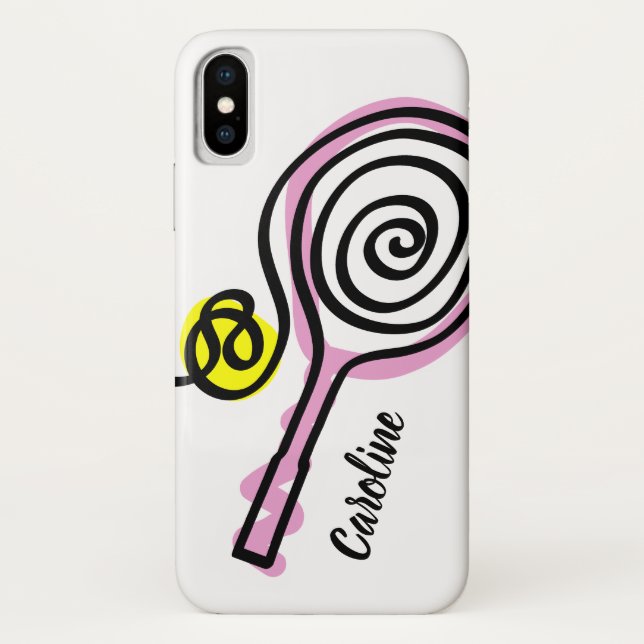 Custom iPhone 10 case design for tennis players (Back)