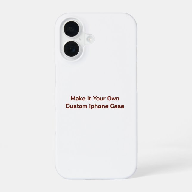 Custom  iPhone 16 case (Back)
