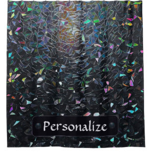 Custom Iridescent Abstract Stained Glass Pattern