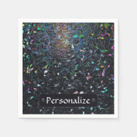 Custom Iridescent Abstract Stained Glass Pattern