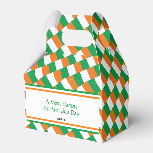 Custom Irish Flag Favor Box (Front Side)