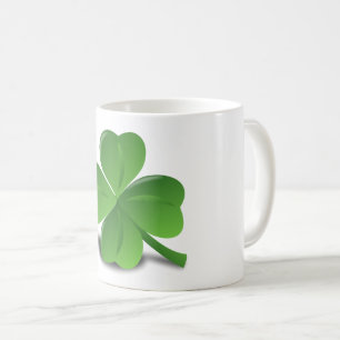 Custom Irish Lucky Shamrock Happy St Patrick Mug
