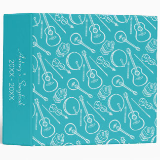 Custom Irish Music Instrument Pattern Binder