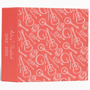 Custom Irish Music Instrument Pattern Binder
