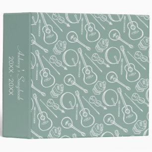 Custom Irish Music Instrument Pattern Binder
