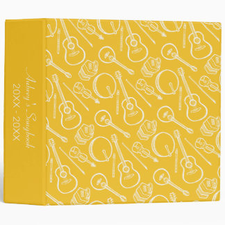 Custom Irish Music Instrument Pattern Binder
