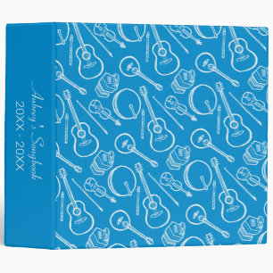 Custom Irish Music Instrument Pattern Binder