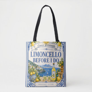 custom italian lemon bachelorette Bridal party Tote Bag