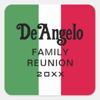Custom Italian Surname Name Reunion