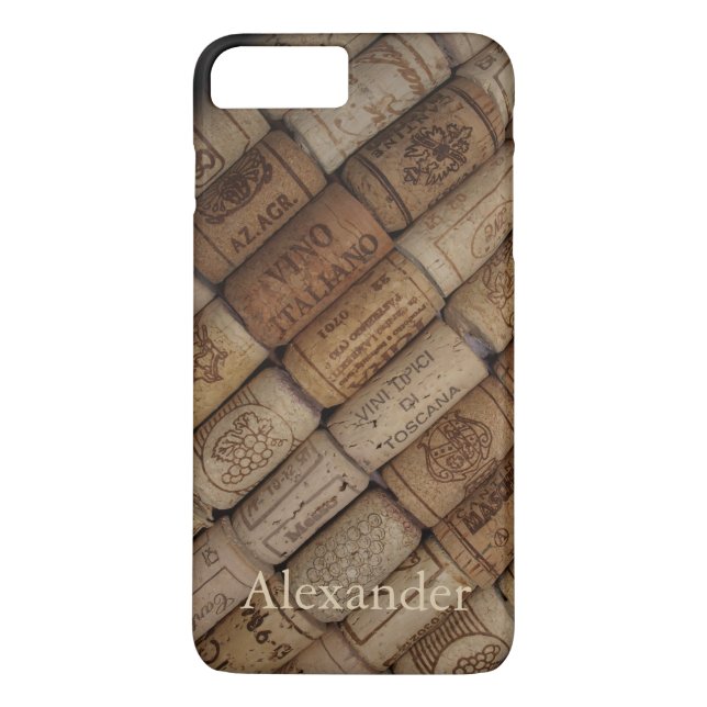 Custom Italian Wine Corks Case-Mate iPhone Case (Back)
