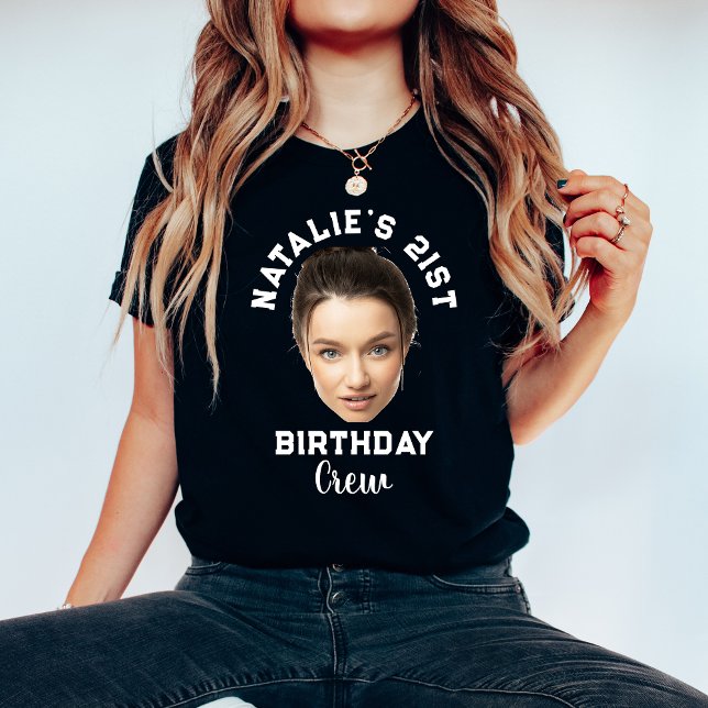 Custom It's My Birthday Face Name and Age Funny T-Shirt (Creator Uploaded)