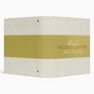 Custom Ivory Lace Wedding Planner Binder