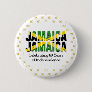 Custom JAMAICA 60th Anniversary Independence 2 Inch Round Button