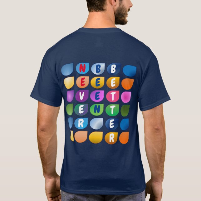 Custom Jamais Meilleur T-shirt Motivationnel (Dos)