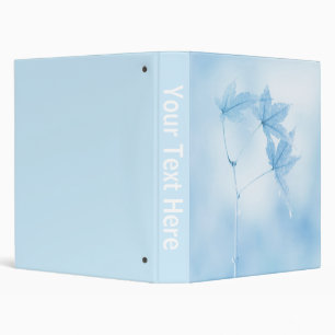 Custom Japanese Maple Leaves in Blue Binder