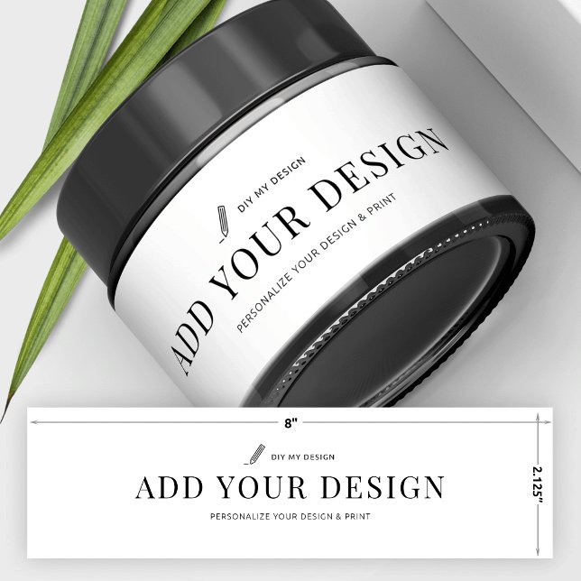 Custom Jar Label Printing Waterproof Wrap Sticker (Creator Uploaded)