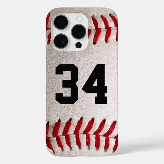 Custom Jersey Number Baseball Player Design Case-Mate iPhone Case (Back)